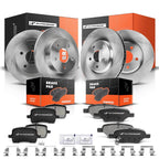 Front & Rear Brake Rotors & Ceramic Pads for Chevy Malibu (2004–2012)