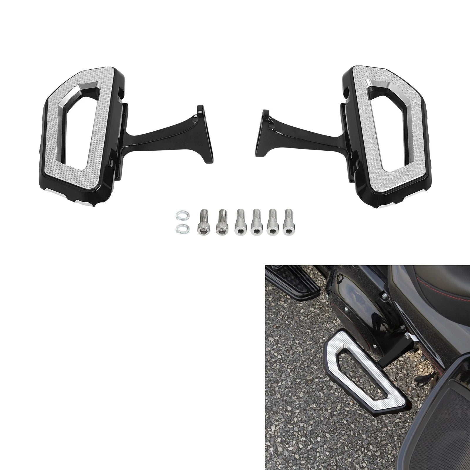 Passenger Floorboards Bracket Kit for Harley Electra Glide (1993–Up)