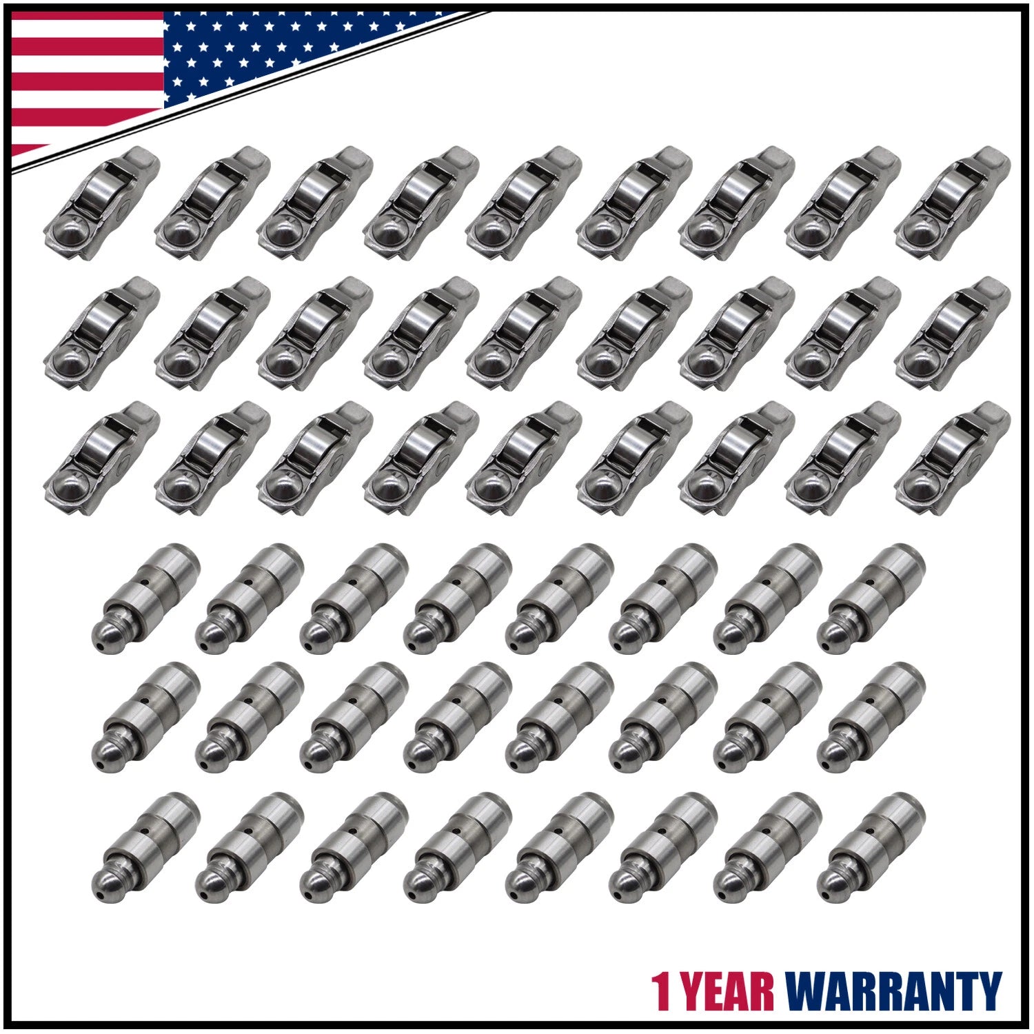 48PCS Rocker Arms & Valve Lifters Kit for Jeep Dodge Ram Chrysler 3.6L (2011–2020)