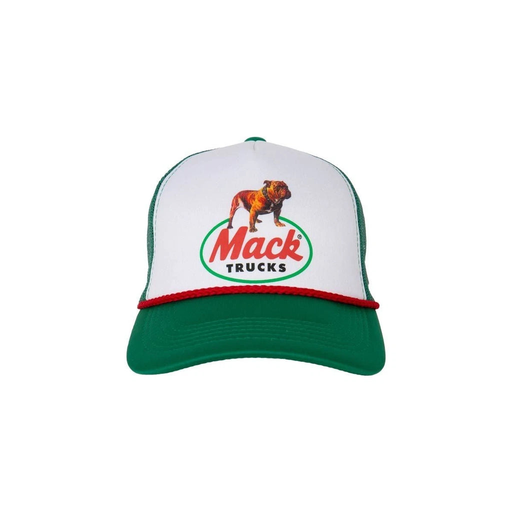 Mack Trucks Retro Foam Trucker Hat Adjustable Green White Mesh Cap