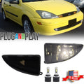 2X Smoked White LED Front Bumper Fog Lights for Ford Focus (2000–2004)
