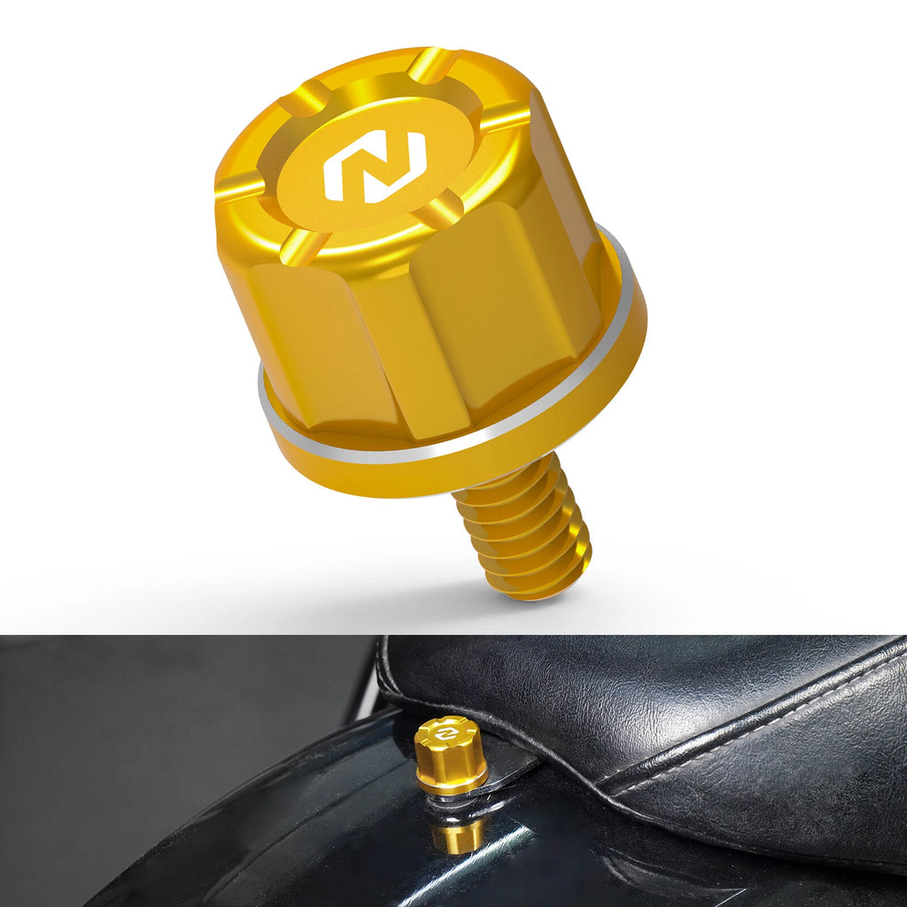 Anodized Rear Seat Bolt Knob for Harley Electra Glide FLHT, Street Glide FLHX (2000–2023)