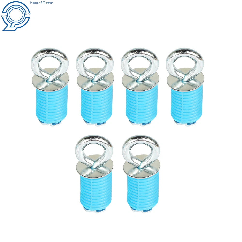 Set of 6 Tie Down Anchor Cargo Hooks for Polaris RZR (Fits All Years)