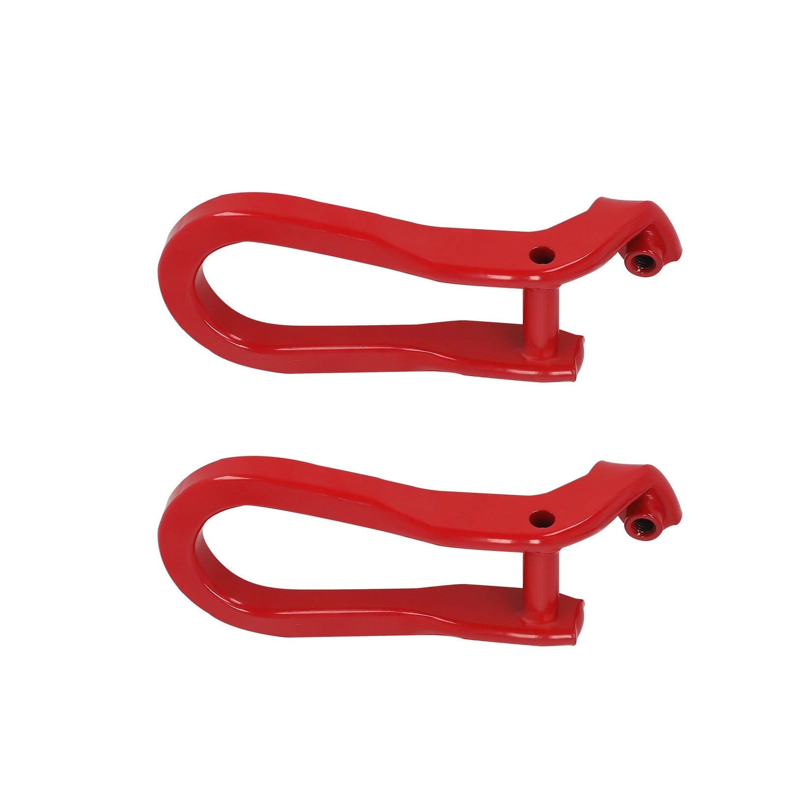 2X Red Front Tow Hooks for Silverado Sierra 2500HD 3500HD (2015–2019)