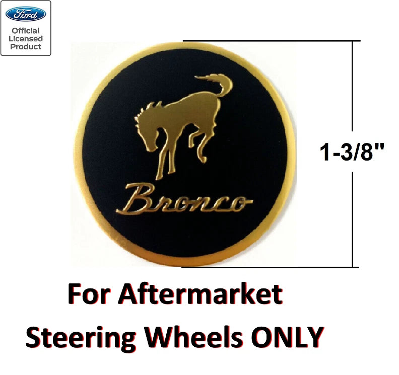 Steering Wheel Horn Button Insert Replacement Decal for Ford Bronco (1966–1977)
