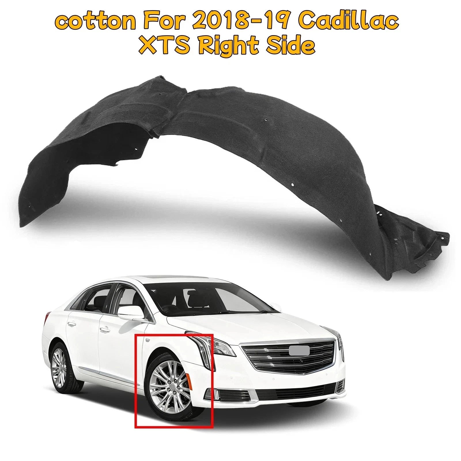Front Right Fender Liner for Cadillac XTS (2018–2019)