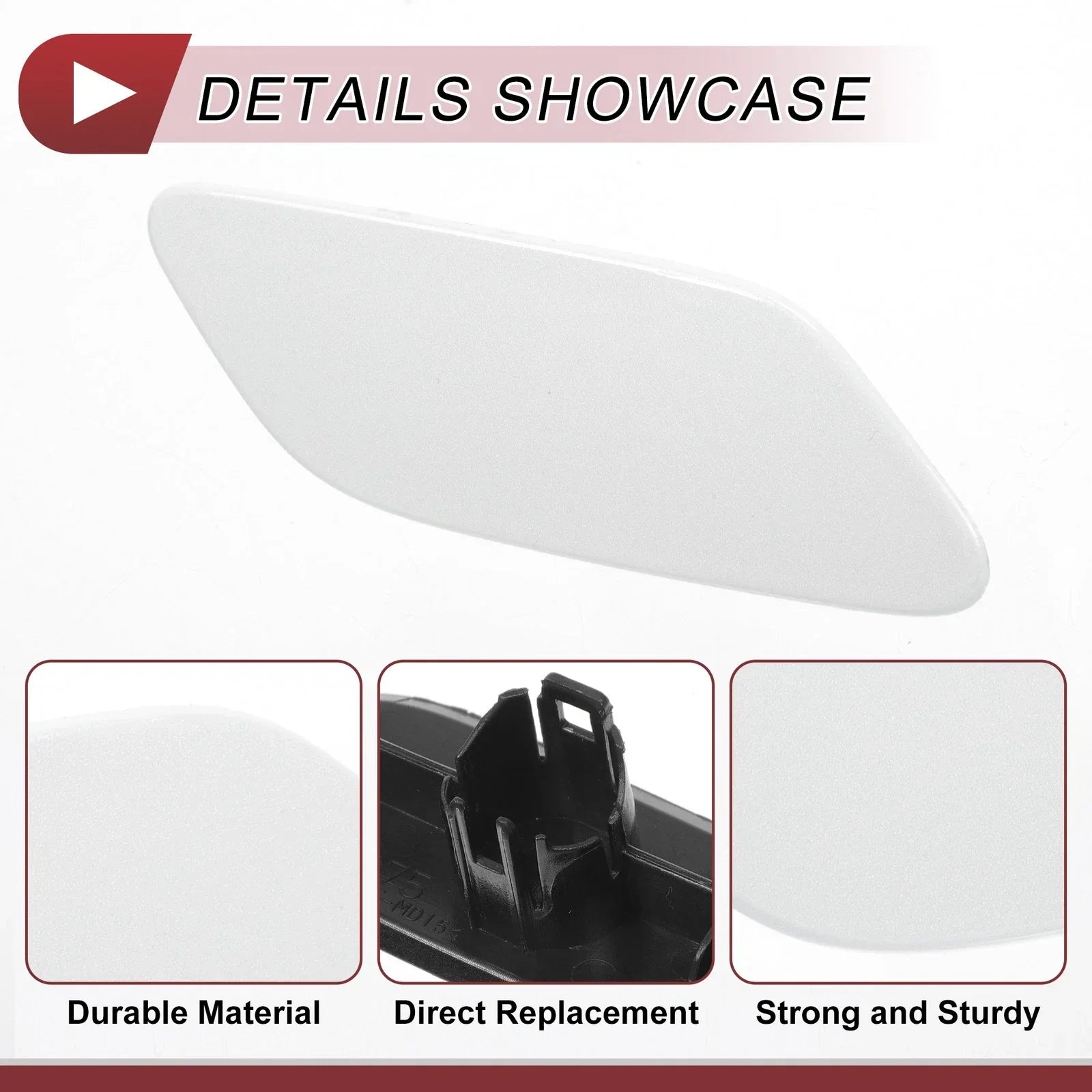 Front Right Washer Nozzle Cover for Lexus RX350 (2019-2022) - White 1 x