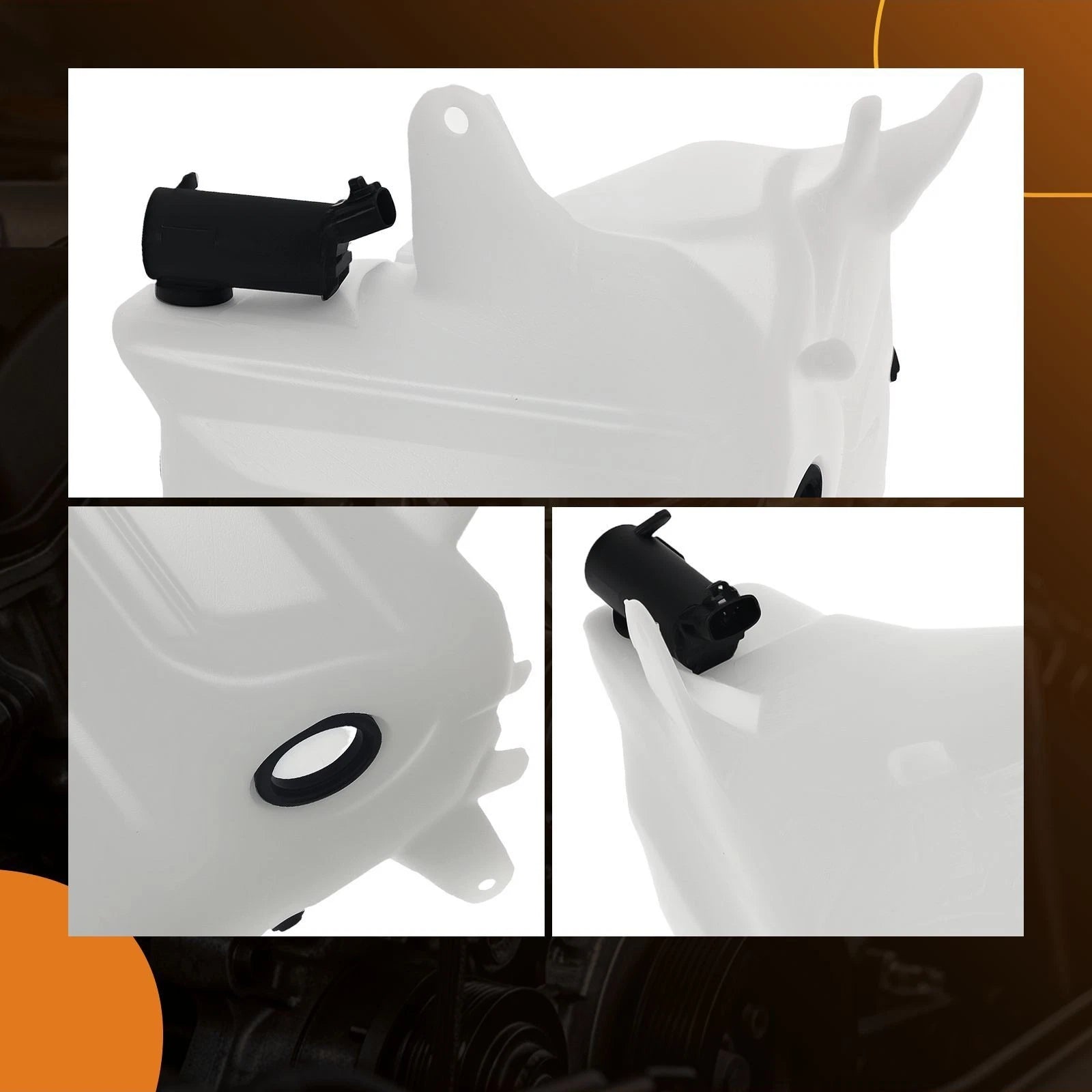 Washer Reservoir Tank with Pump for Toyota Tacoma (1998–2004)