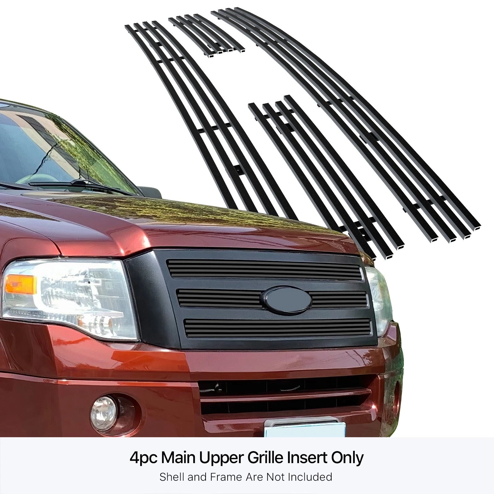 Black Billet Grille Insert for Ford Expedition (2007-2014)