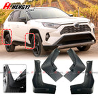 Set of 4 Black Mud Flaps Splash Guards for Toyota RAV4 (2019–2023)