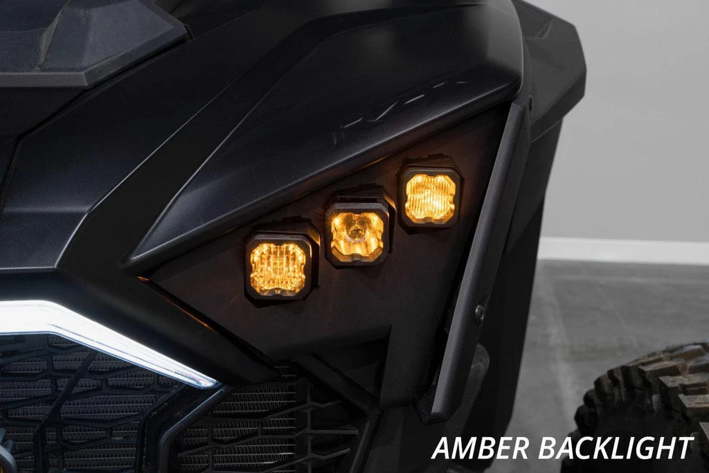 Headlamp Kit White Pro Amber Backlight for Polaris RZR C1 (2020–2023)