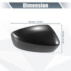 1 Pair Rearview Mirror Cover Overlay for Mazda 3 Axela (2014–2019) Carbon Fiber