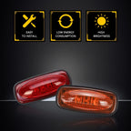 Set of 4 LED Side Fender Marker Lights for Dodge Ram 3500 (2003–2009)