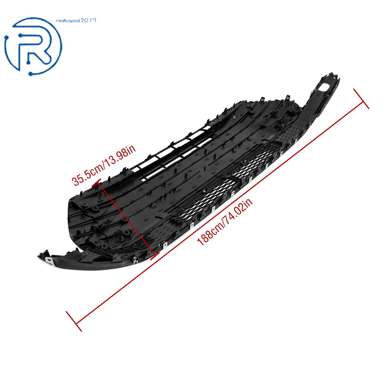 Lower Grille for Sienna (2021-2023) Matte & Chrome No Radar Opening