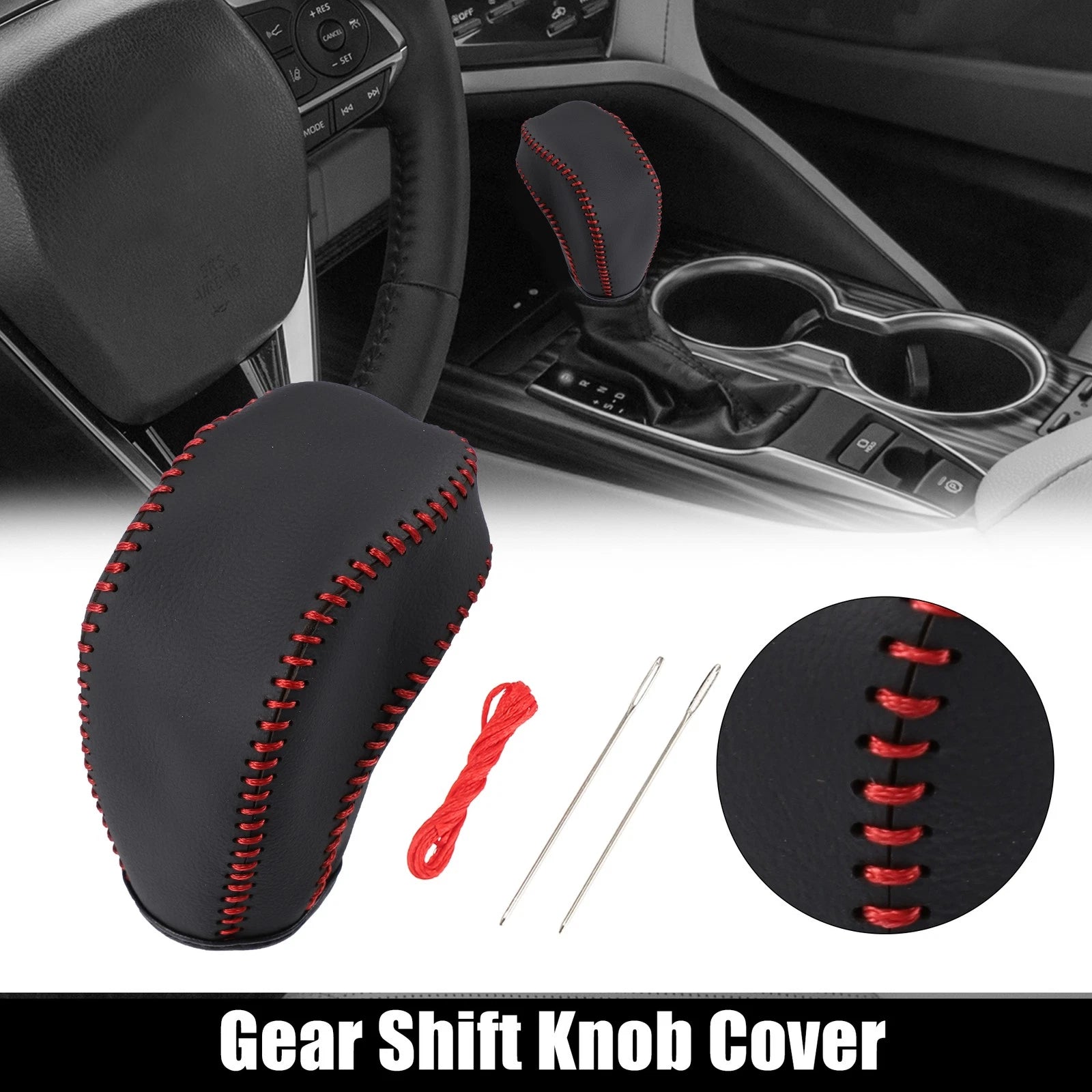 Faux Leather Gear Shift Knob Cover for Toyota Highlander 