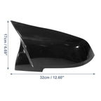 Pair of Gloss Black Rear View Mirror Covers for BMW F20 F22 F23 F30 F31 F32 (2012–2019) 1 745065025338