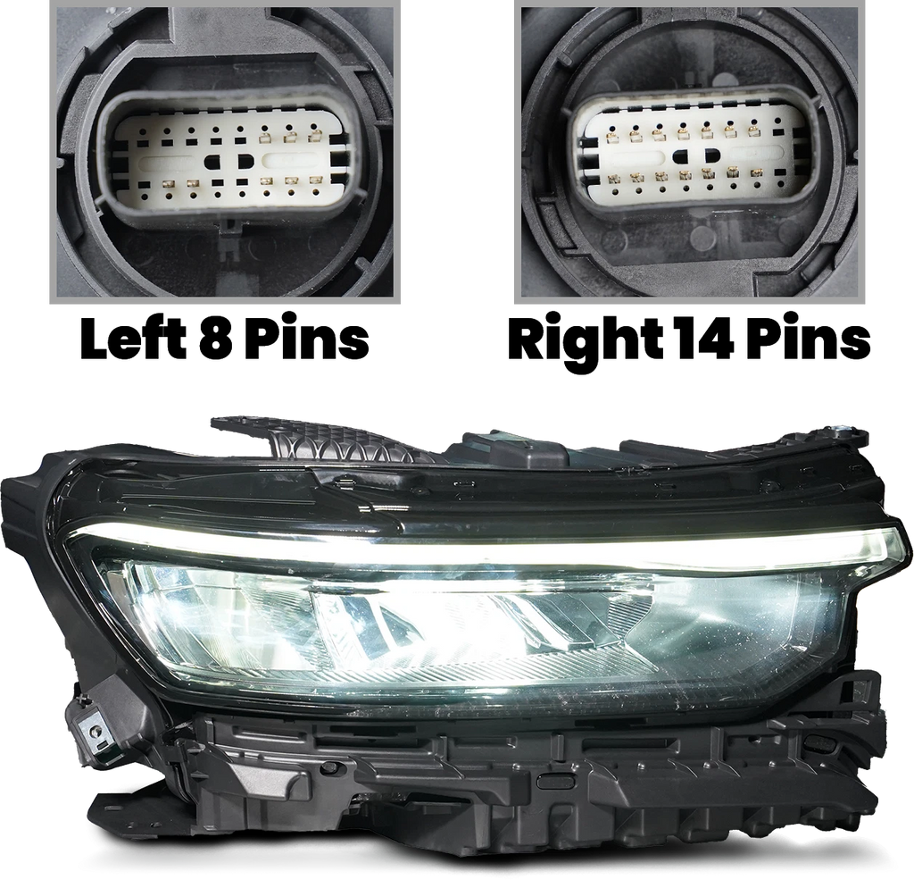 Full LED Headlight Right Side for Jeep Grand Cherokee L (2021–2024)