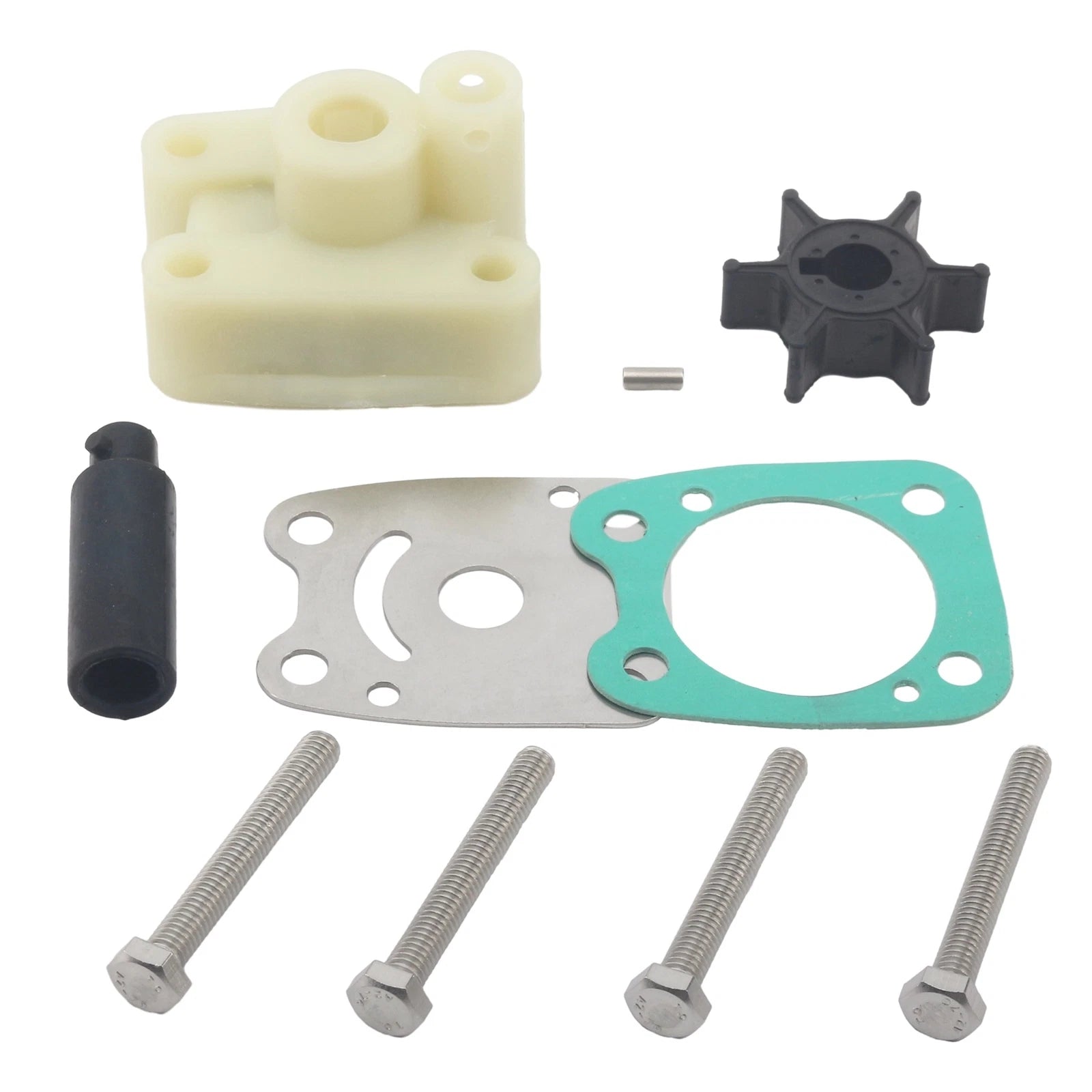 Water Pump Impeller Kit for Yamaha 4HP 5HP Outboard Motor (N/A)