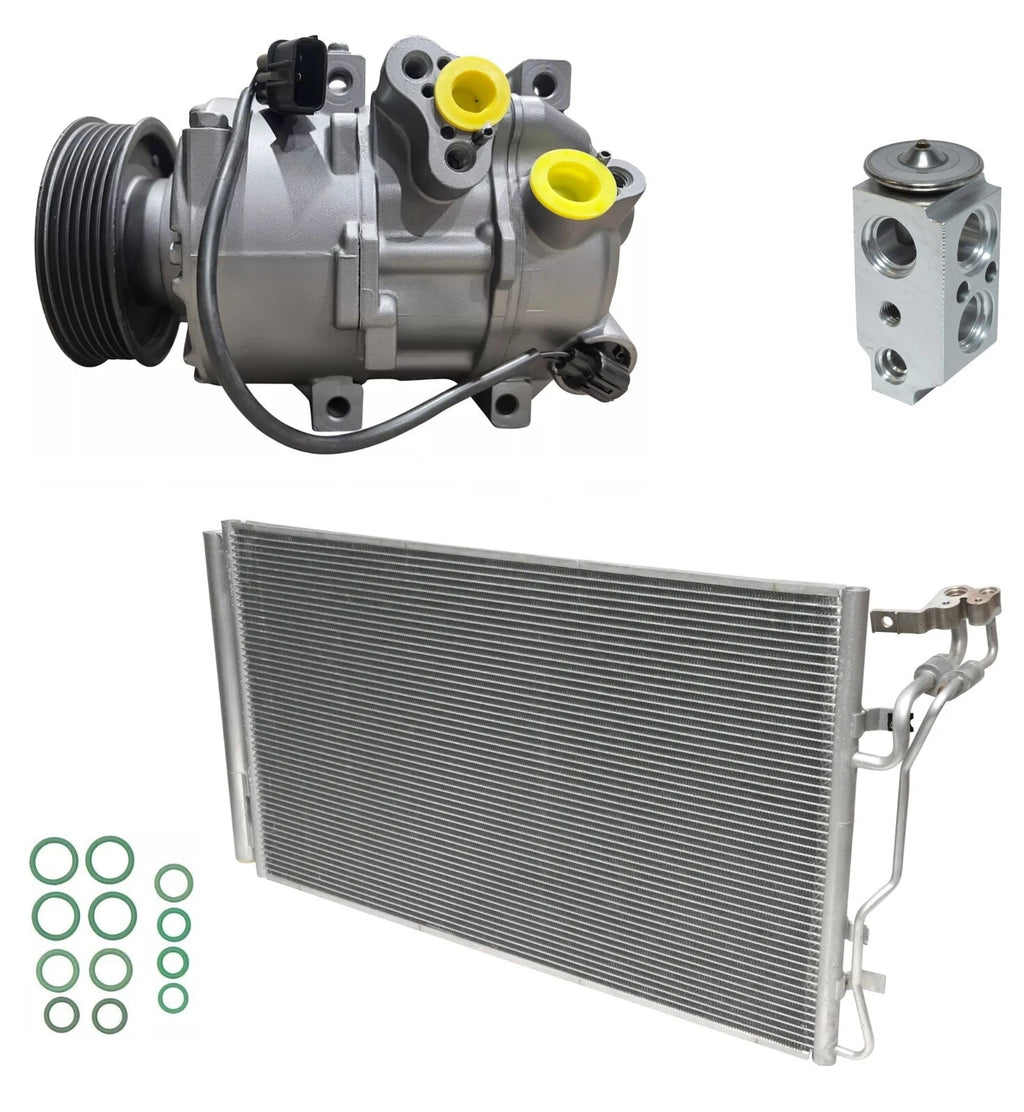 AC Compressor Kit With Condenser for Kia K900 3.8L (2016–2016)