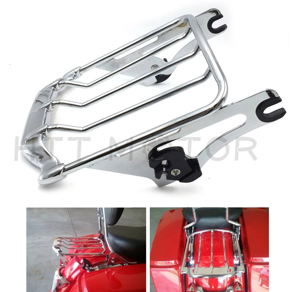 Detachable Two-Up Air Wing Luggage Rack for Harley Touring (2009–2016)