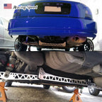 Silver Billet Rear Lower Control Arms + Subframe Brace for Honda Civic EK (1996–2000)
