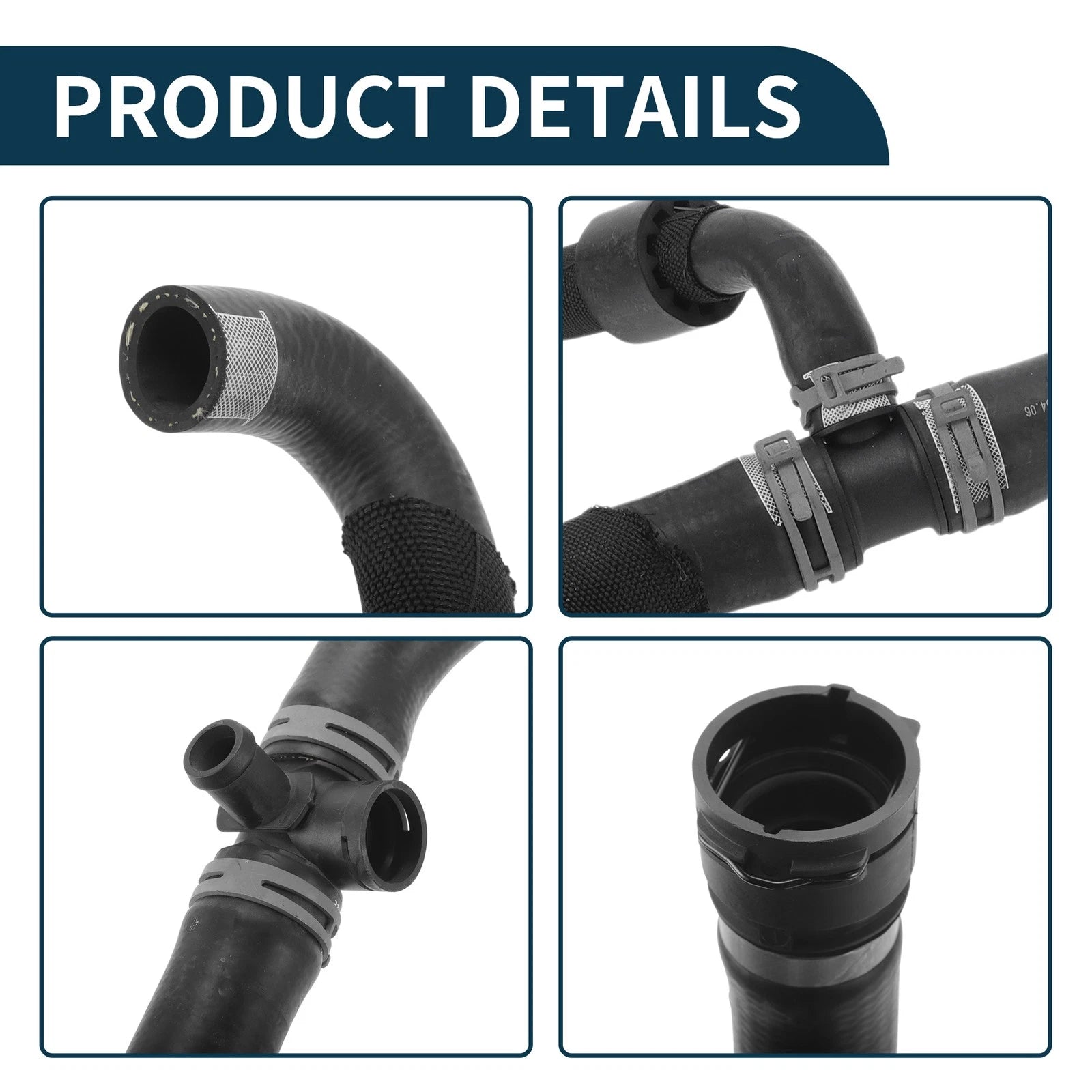 Radiator Hose Downpipe for Audi Q7 (2016) No. 4M0122055BT/4M0122055BG Rubber