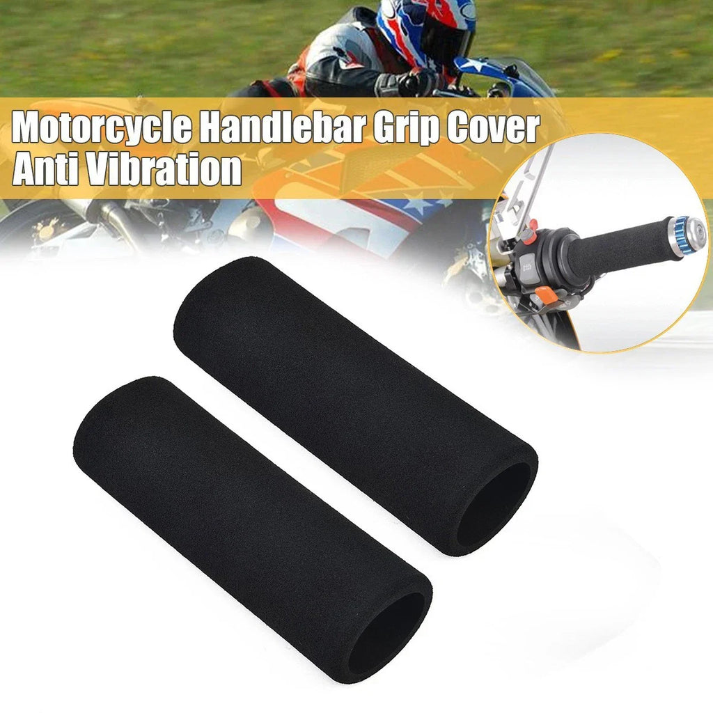Grips 2 x Anti-Vibration Handle Bar Foam Slip Over Grips for Motorcycle