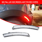 2X Clear LED Rear Side Marker Lights for Mini Cooper R50 R52 R53 (2002–2008)