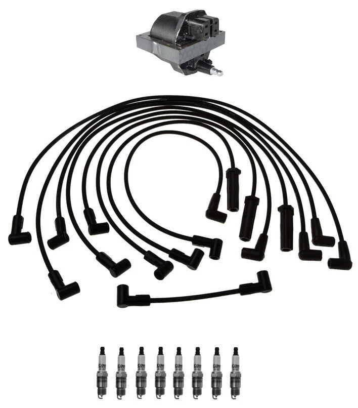 Ignition Wires & Spark Plugs Kit for Chevrolet Caprice (1991–1996)
