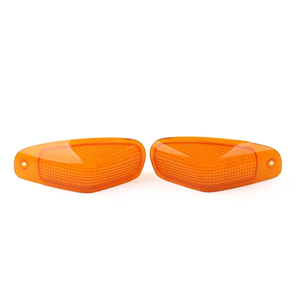 2X Amber Front Turn Signal Indicator Lens for Kawasaki ZZR400 ZZR600 (1993–2008)