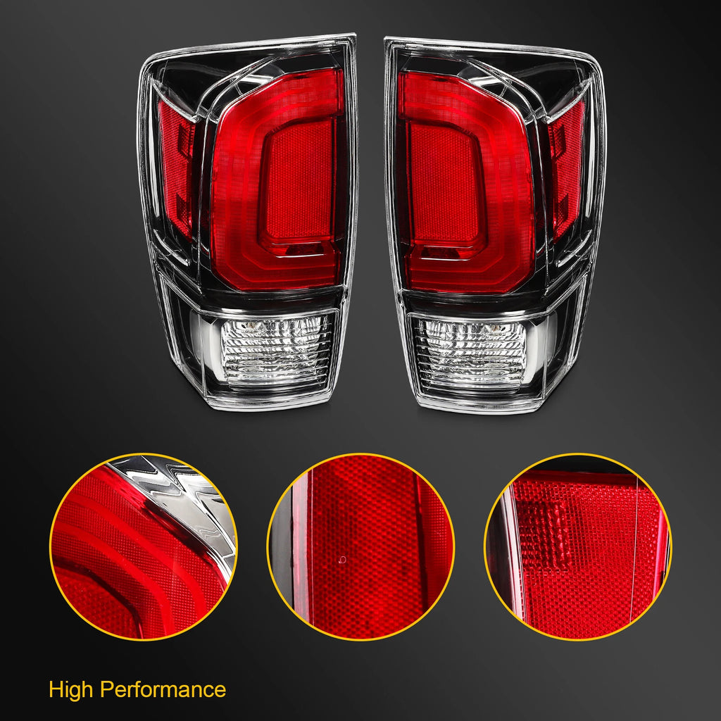 Tail Light Assembly for Toyota Tacoma (2020–2023) Red Housing