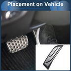 1 Pc Footrest Pedal Cover for BMW 2 Series (2014–2019) Silver Tone