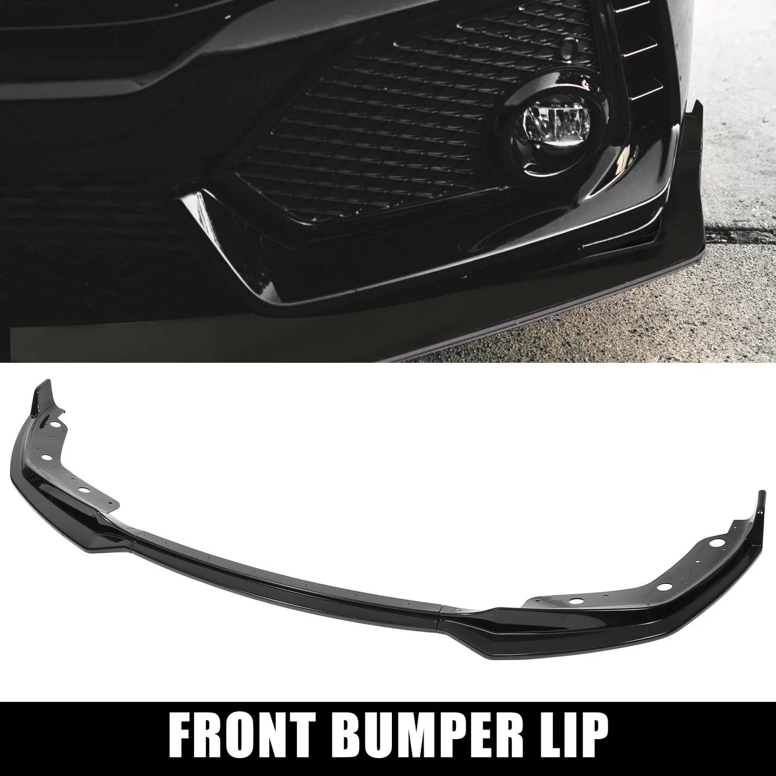Glossy Black Bumper Lip Splitter Set for BMW 3 Series G28 (2019 - 2021)