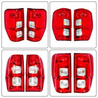 Chrome Halogen Tail Lights for Ford Ranger XL (2019–2022) Left+Right Set
