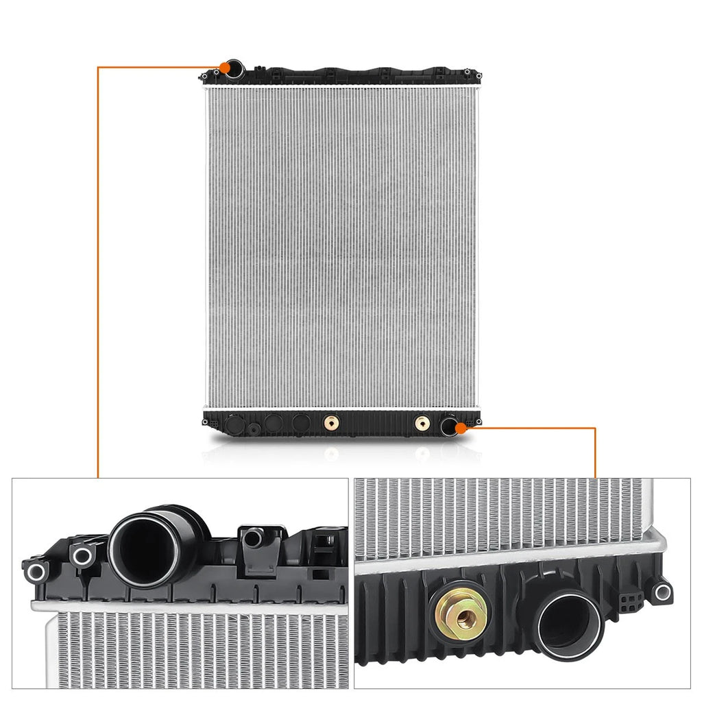 Aluminum Core 2-Row Radiator for Volvo VNX VNM VNL/Mack Vision Granite (2008–2018)