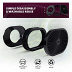 12" Oval Air Cleaner for SBC BBC Chevy (Carburetor 5-1/8" Neck)
