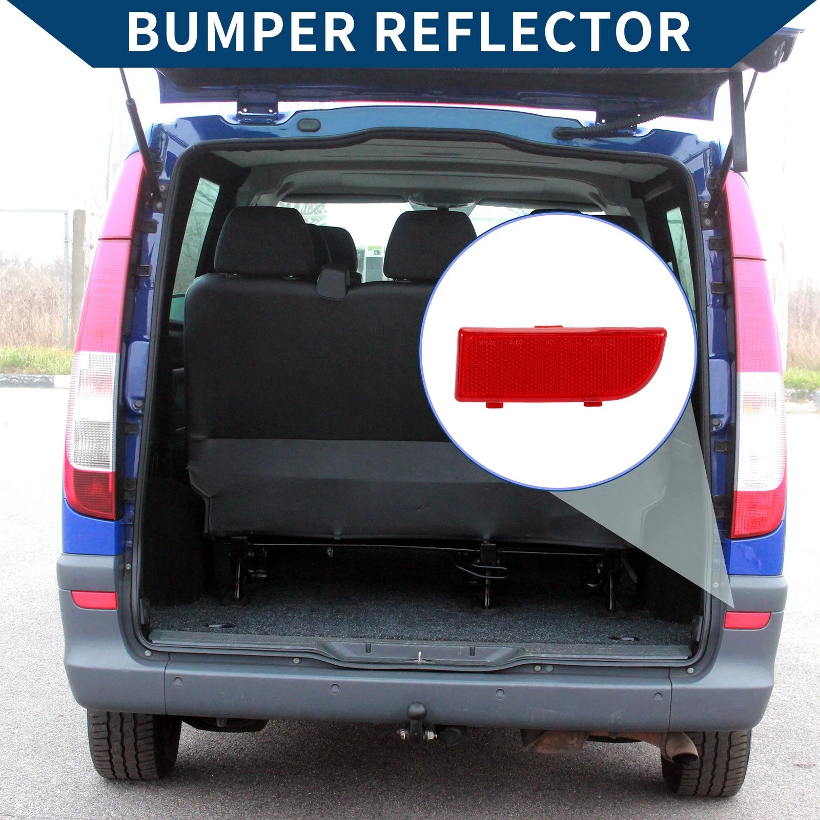 Bumper Reflector for Mercedes-Benz Vito Viano W639 (2003–2014) Rear Right