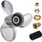 13 3/4X15 Stainless Steel Outboard Propeller for Mercury 40-140 (RH)