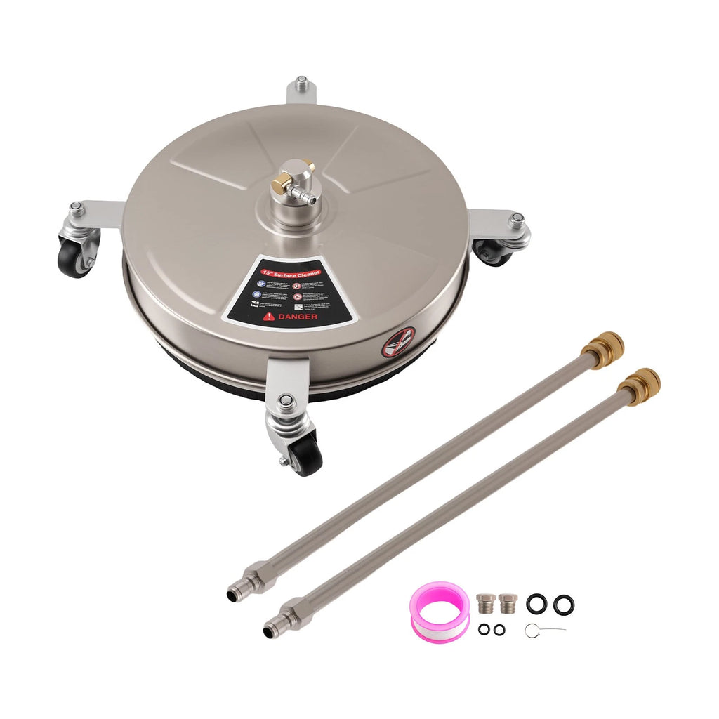Surface Cleaner for Heavy Duty Pressure Washer (4000 PSI) (15 Inch) (Stainless Steel) for  -