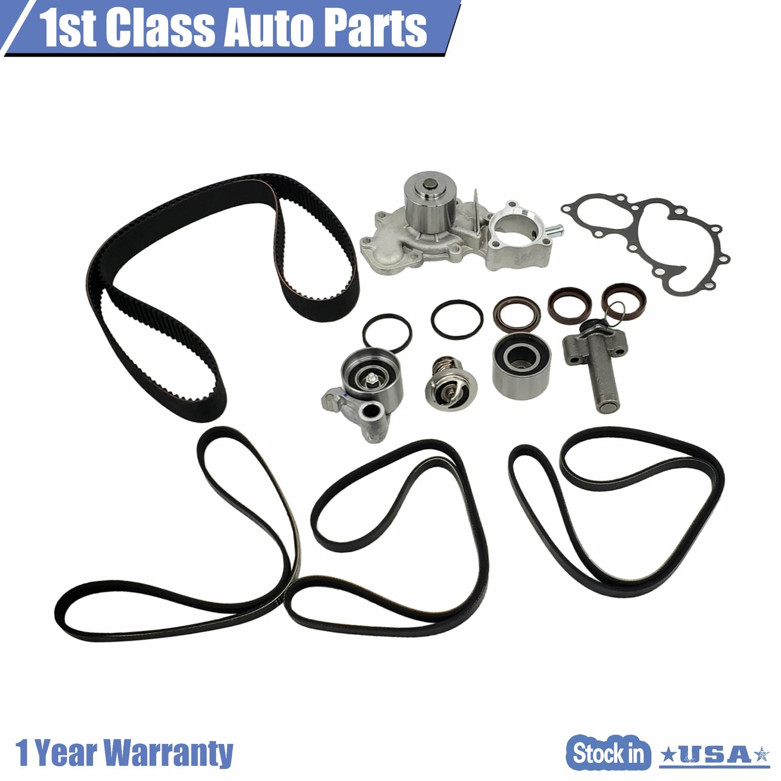 Timing Belt Set & Water Pump for Toyota Tacoma Tundra 4Runner (1995–2004)