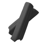 Leather Door Panel Armrest for Ford F150 Lariat (2015–2018) Black Gray Stitch