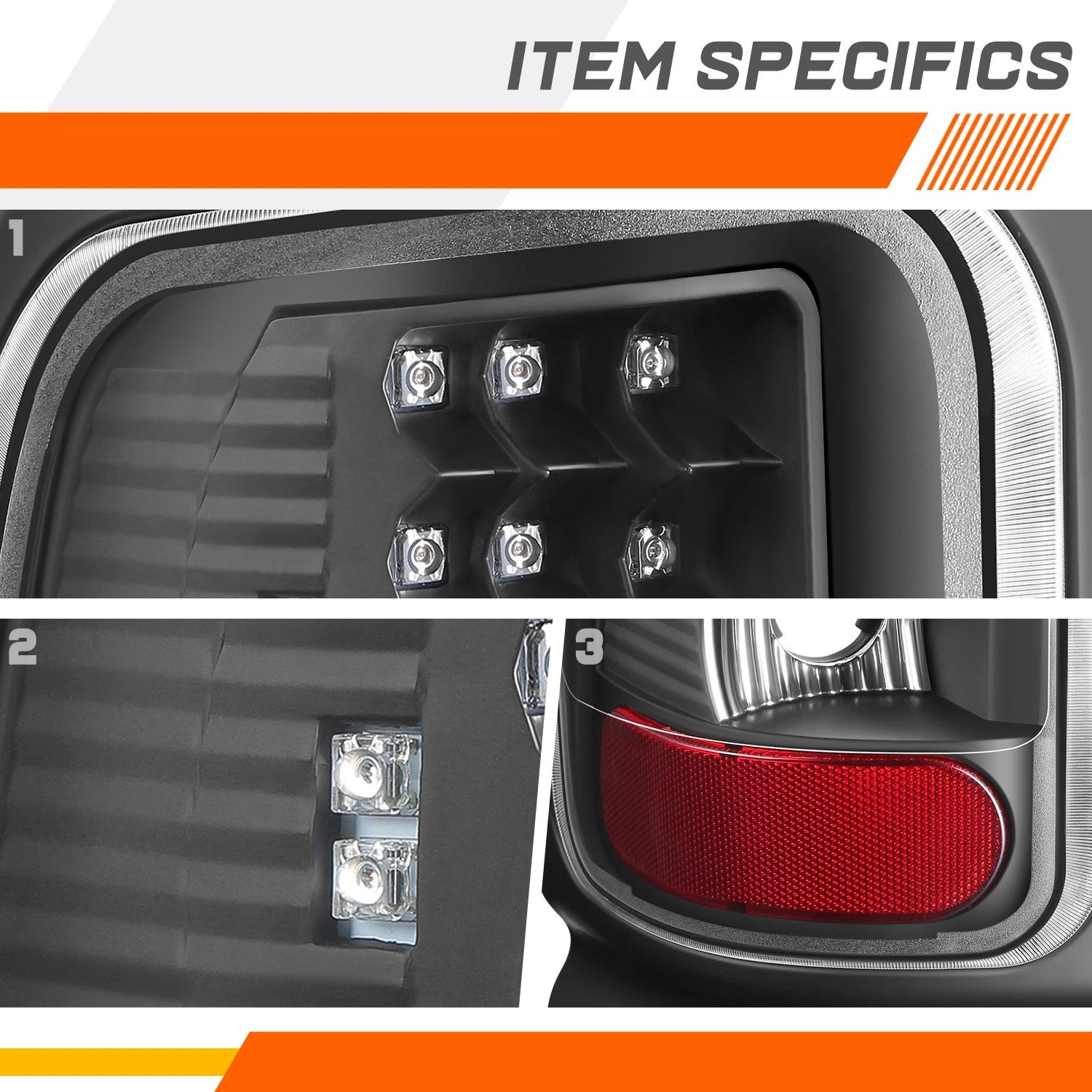 Full LED Tail Lights for Ford F-150 (2009–2014) Black