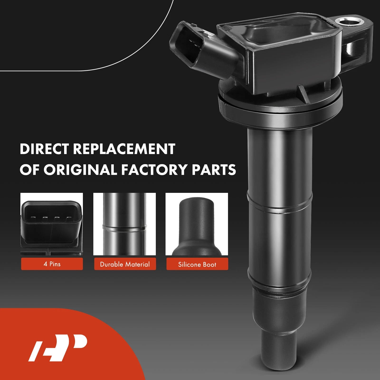 Set of 8 Ignition Coils & Iridium Spark Plugs for Ford Thunderbird (2002–2004)