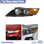 Headlight Assembly for Kia Sorento (2011–2013) Left Clear Lens KI2502143