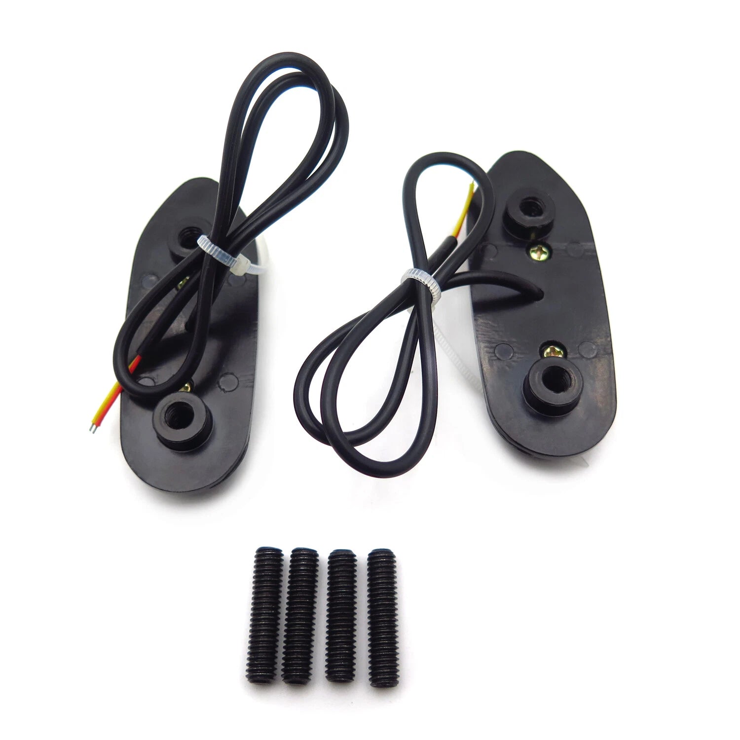 LED Signal Black Mirror Block Off Base Plate for Suzuki GSXR1000 (2005–2008) & GSX (2006–2012)