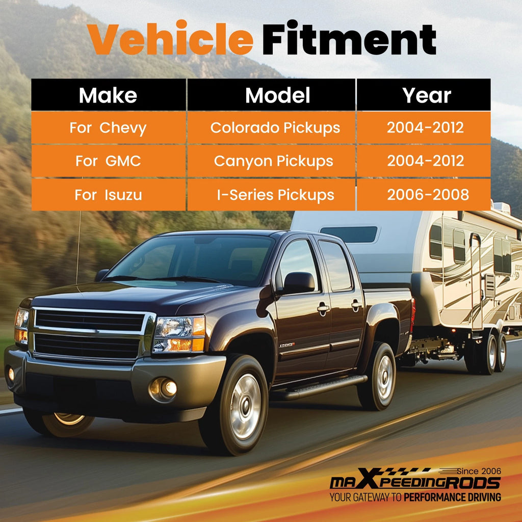2in Trailer Hitch for GMC Canyon/Chevy Colorado (2004–2012) Class 3 Steel
