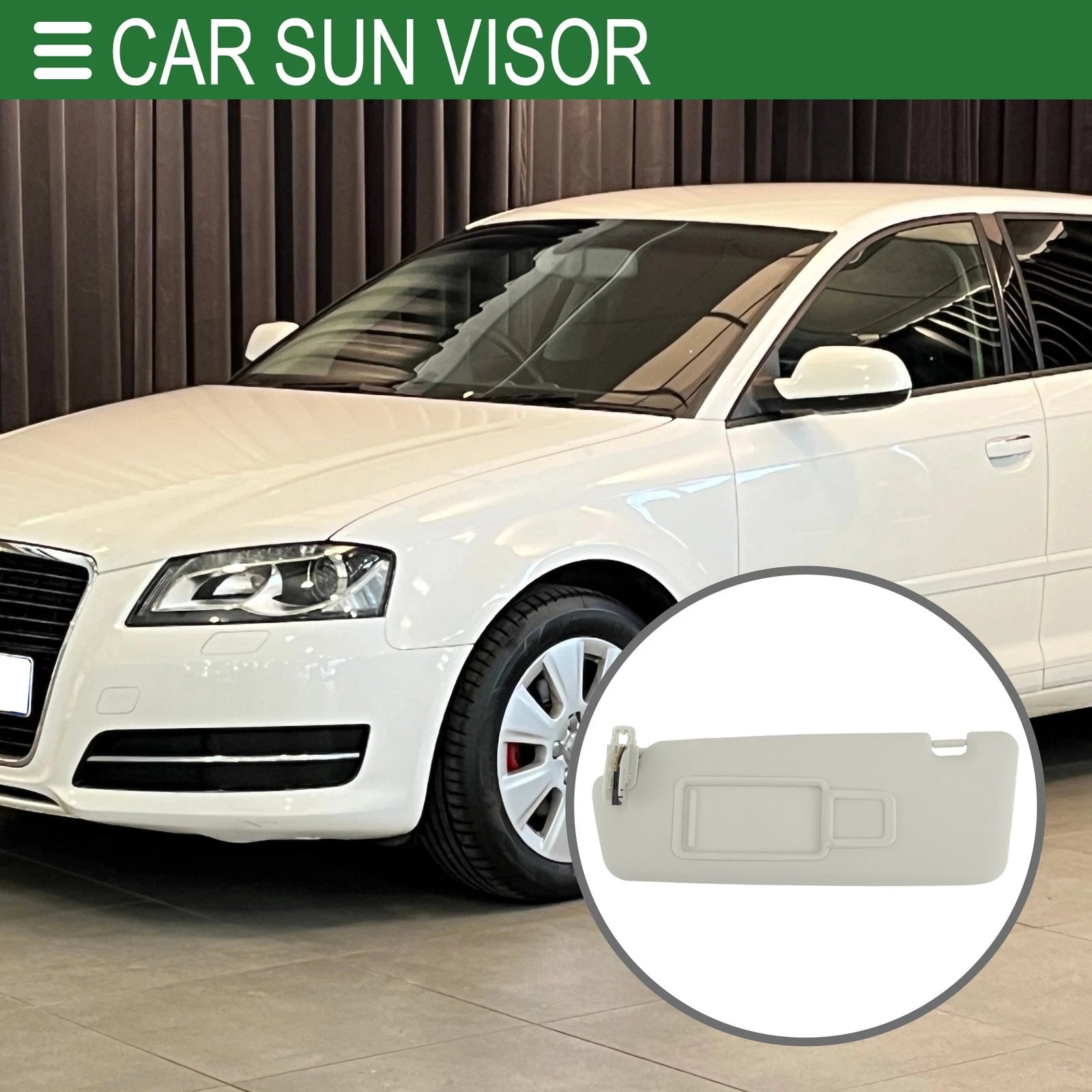 Car Sun Visor No. 8K0857551AE for Audi A1, Q3 (2013–2018) Left Driver Side