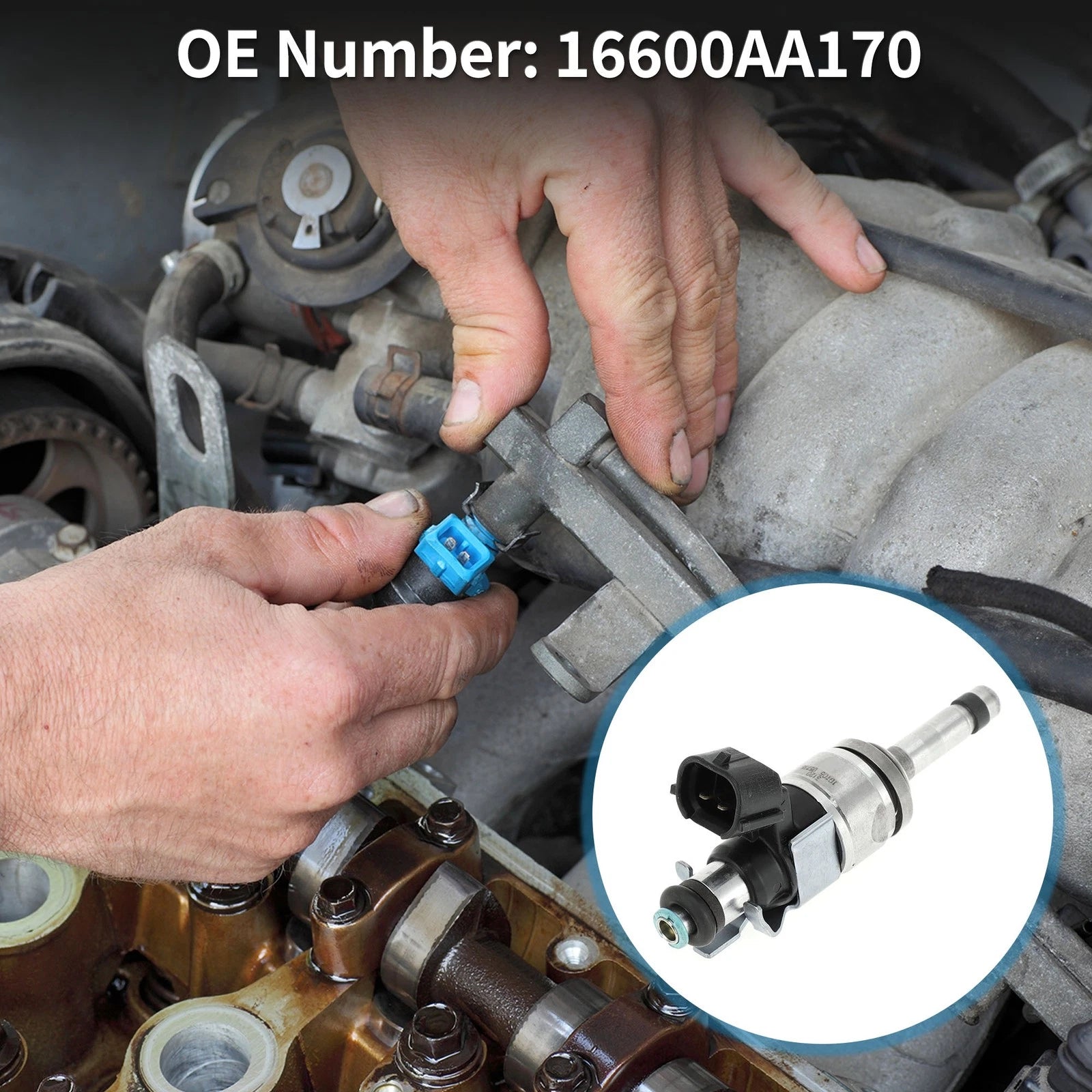 Fuel Injector No. 16600AA170 for Subaru Impreza GD 2.5i WRX AWD (2005–2008)