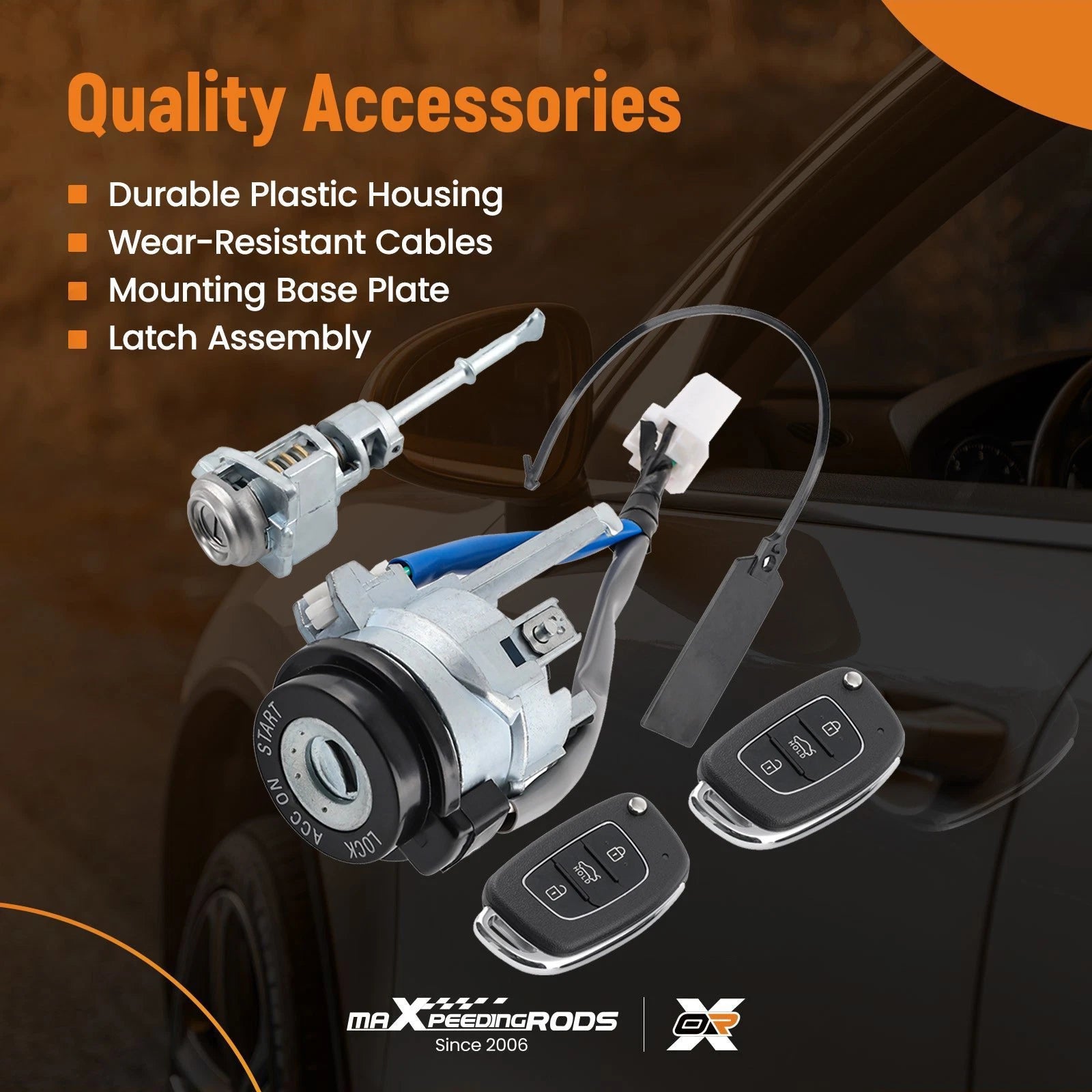 Door Lock Cylinder Key Set for Hyundai Elantra (2015-2020)