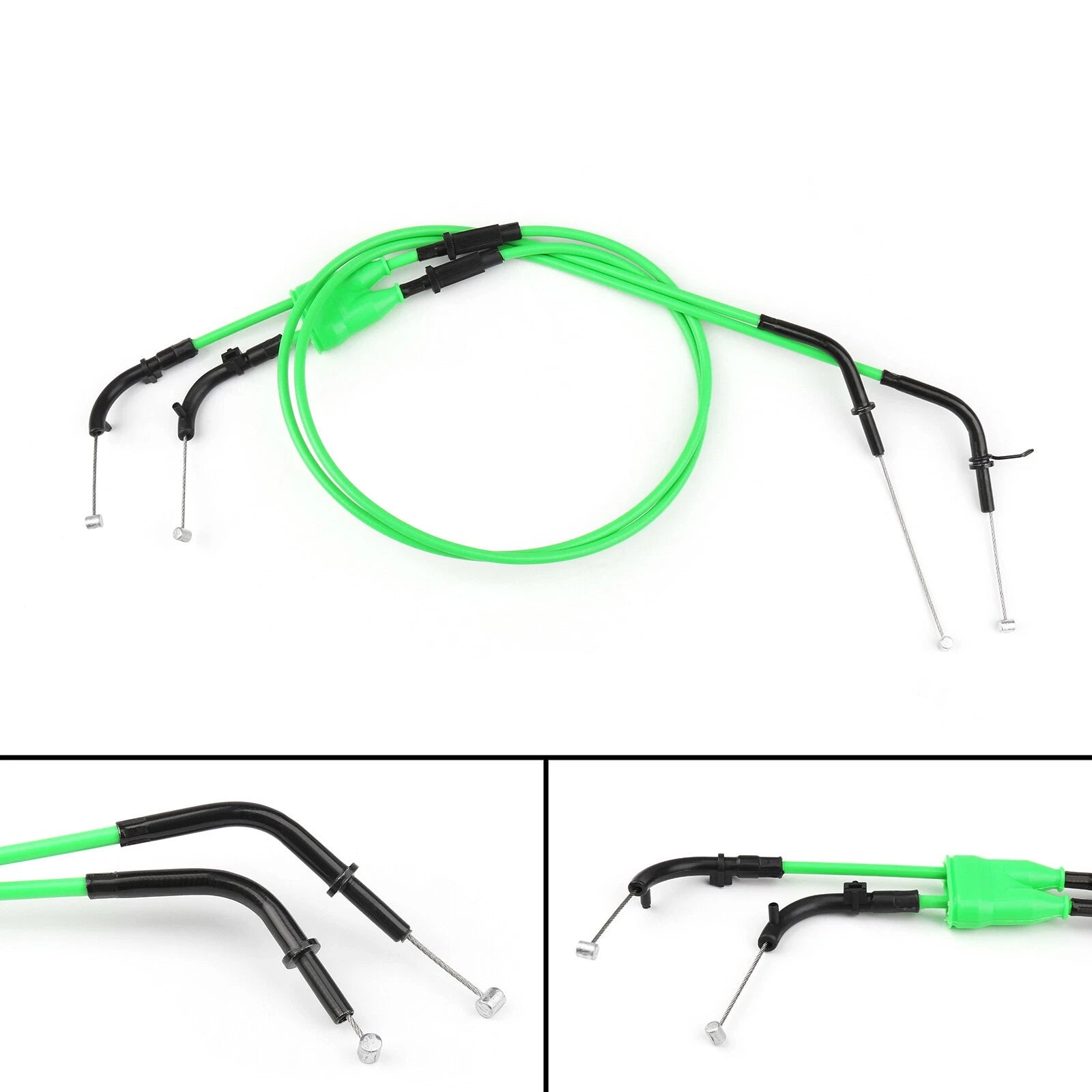 Throttle Cable Wire for Kawasaki Ninja ZX6R ZX600P (2007–2008) Green